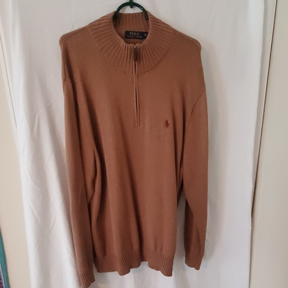 Men's Big & Tall Polo Pullover Sweater- New